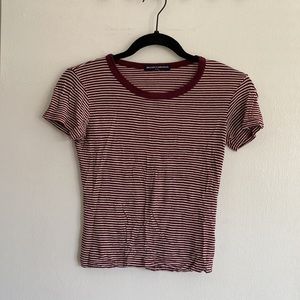 Brandy Melville Striped Baby Tee